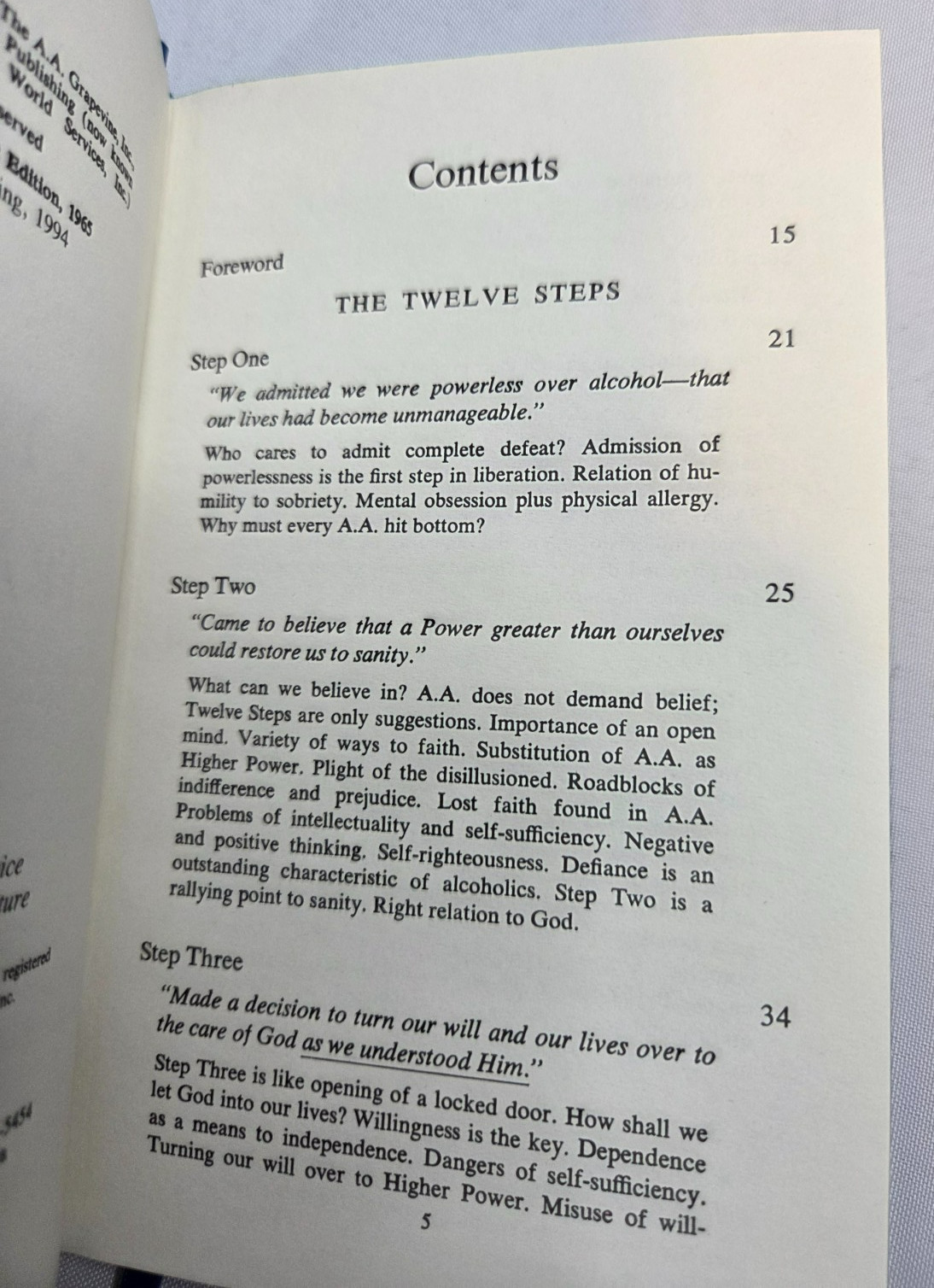 Vintage Alcoholics Anonymous (AA) Books Lot