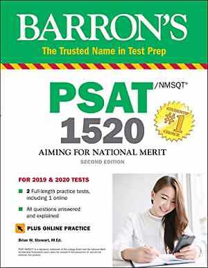 PSAT/NMSQT 1520 with Online – Paperback, by Stewart M.Ed. Brian – Acceptable