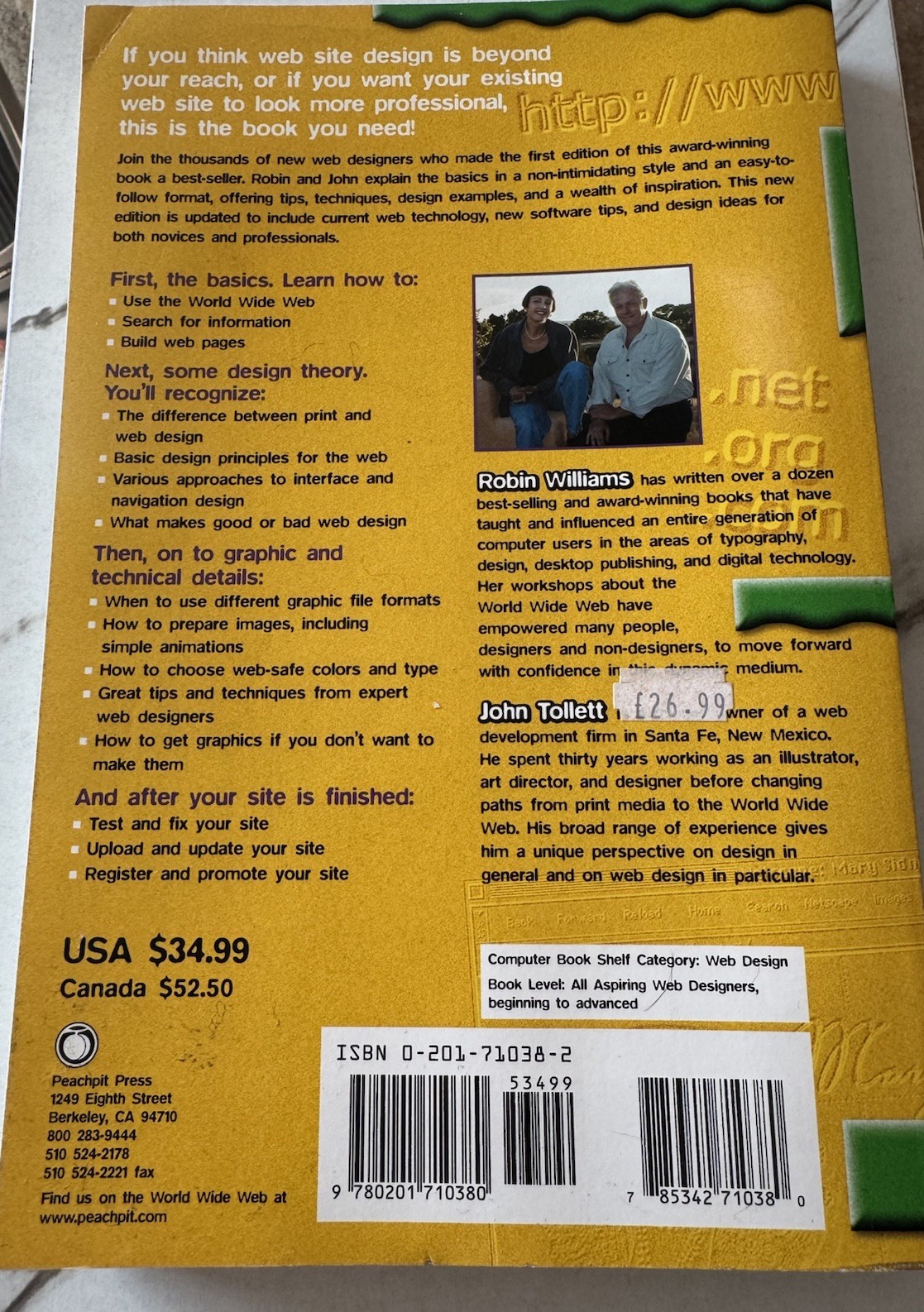 Non Designer’s Web Book ; Easy Guide To Creating, Designing, Posting Website