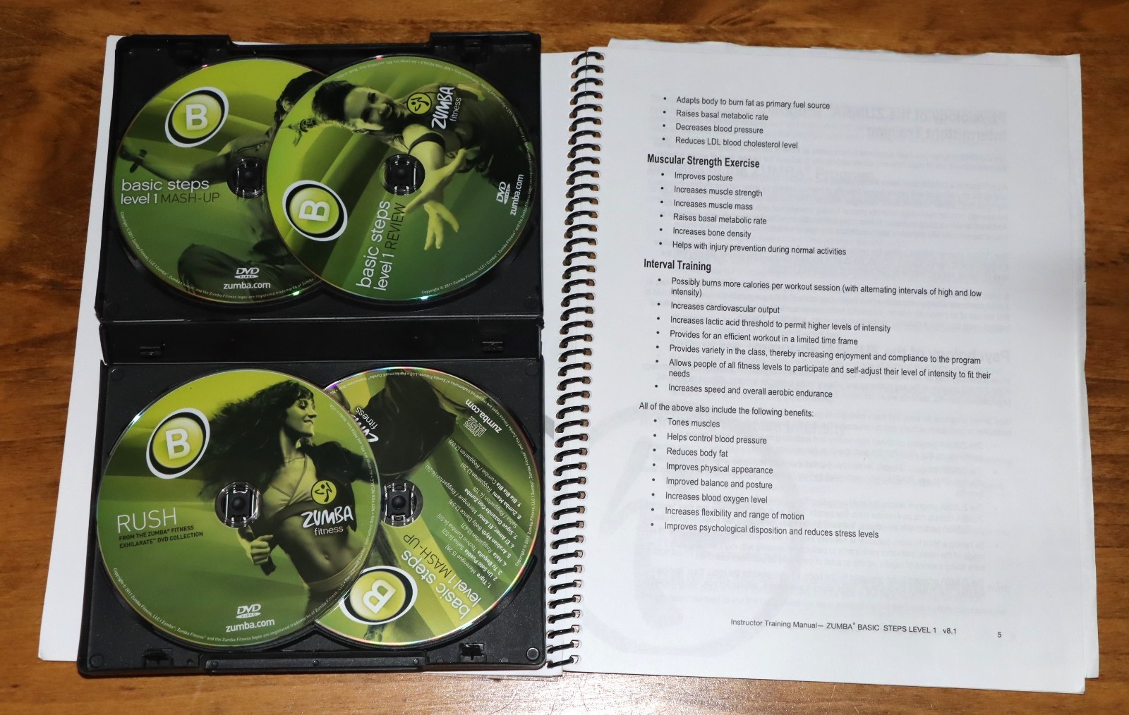 Various Titles – Zumba Instructor Training Manual, DVD & CD