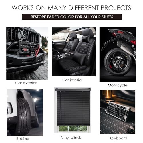 Black Trim Restorer, Plastic Restorer for Cars Restore Faded Bumpers, Plasti…