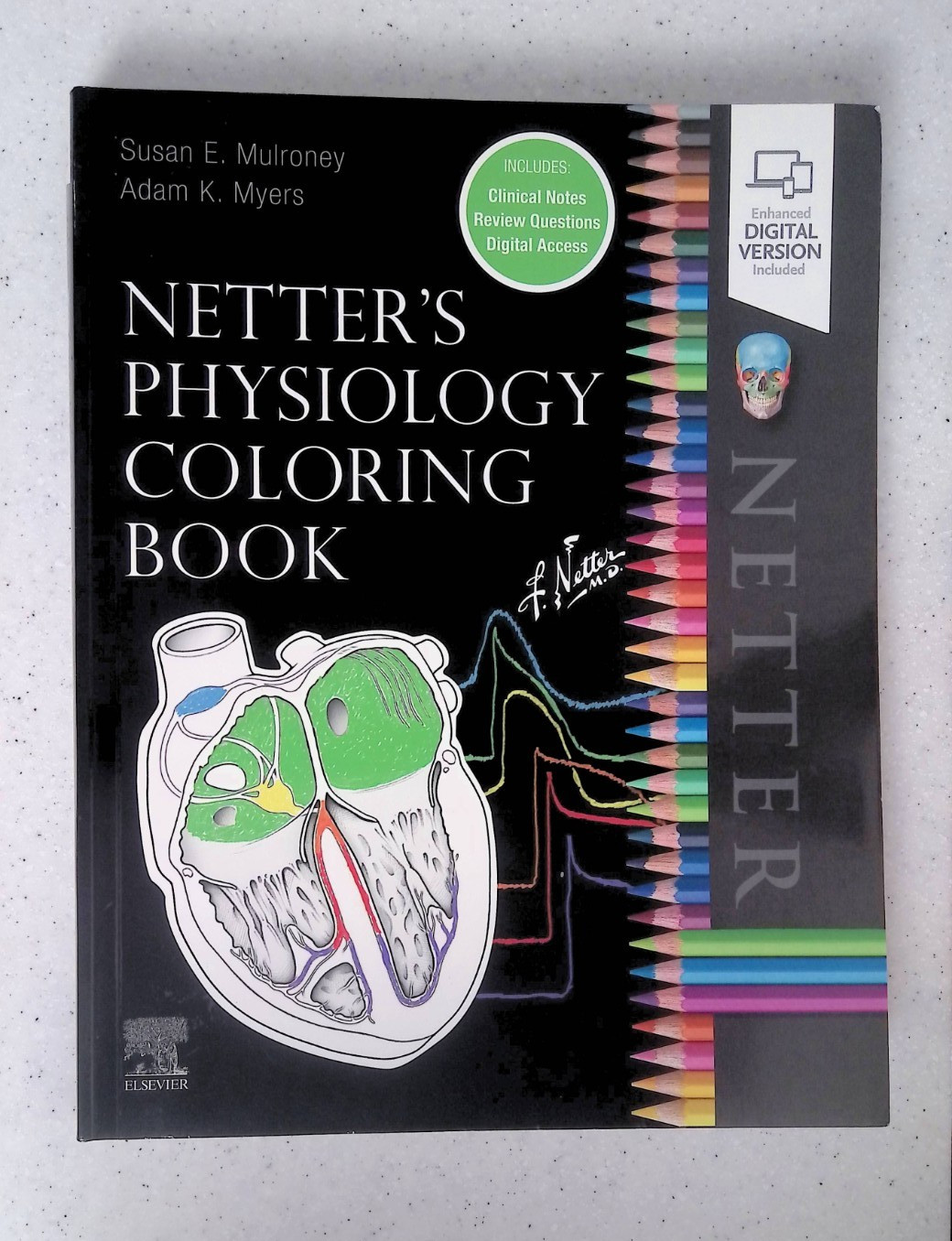 Netter’s Physiology Coloring Book by -S. Mulroney/A. Myers, Large Paperback 2022