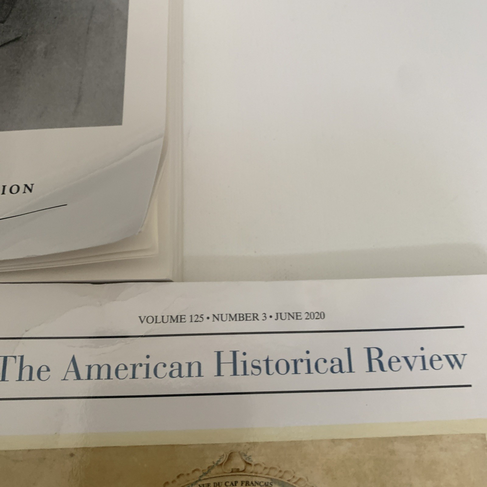 The American Historical Review Lot Of 3 Vol.125 #3, Vol.125 #4, Vol. 126 #1