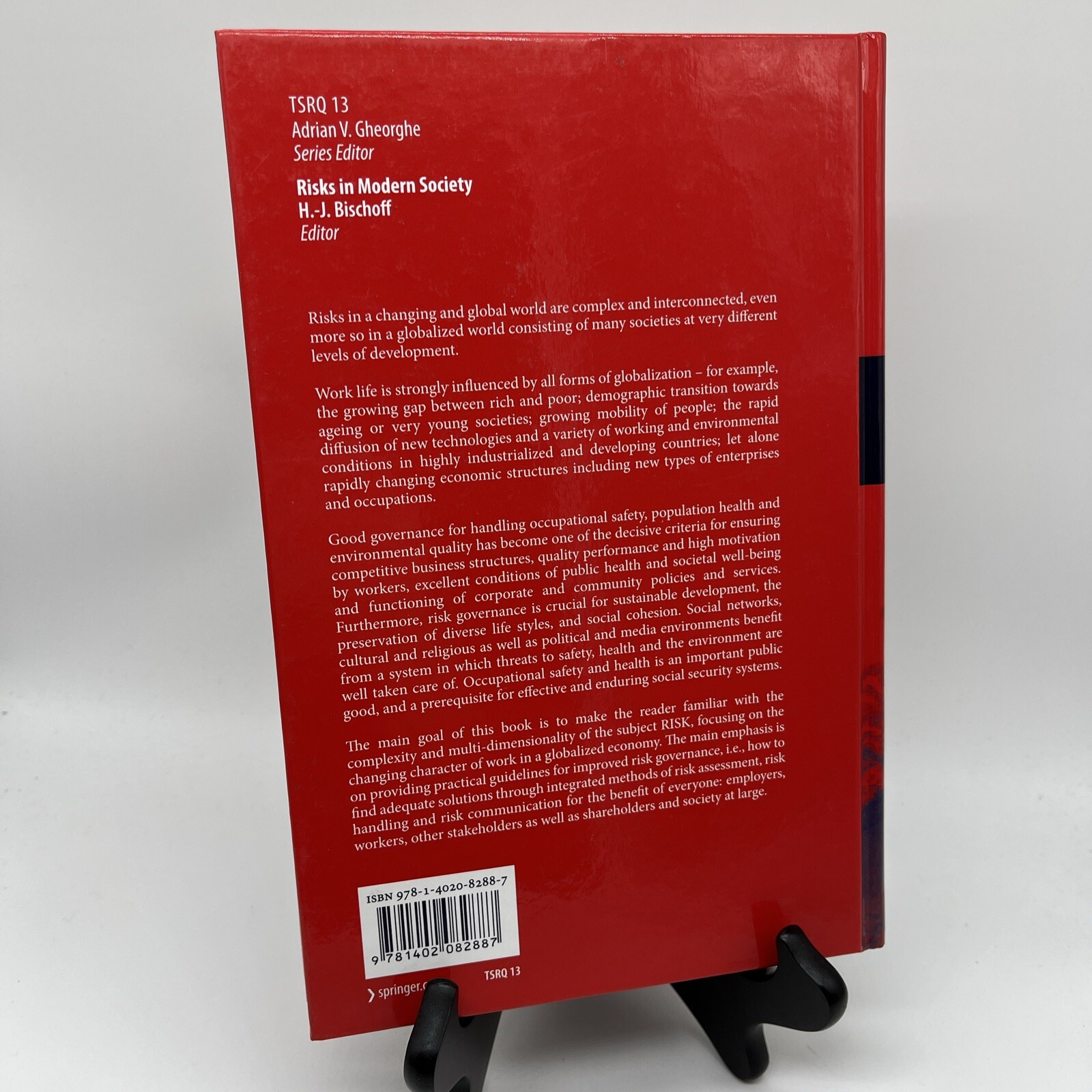Risks in Modern Society HB by Bischoff Hans-jurgen Topics In Safety Risk Quality