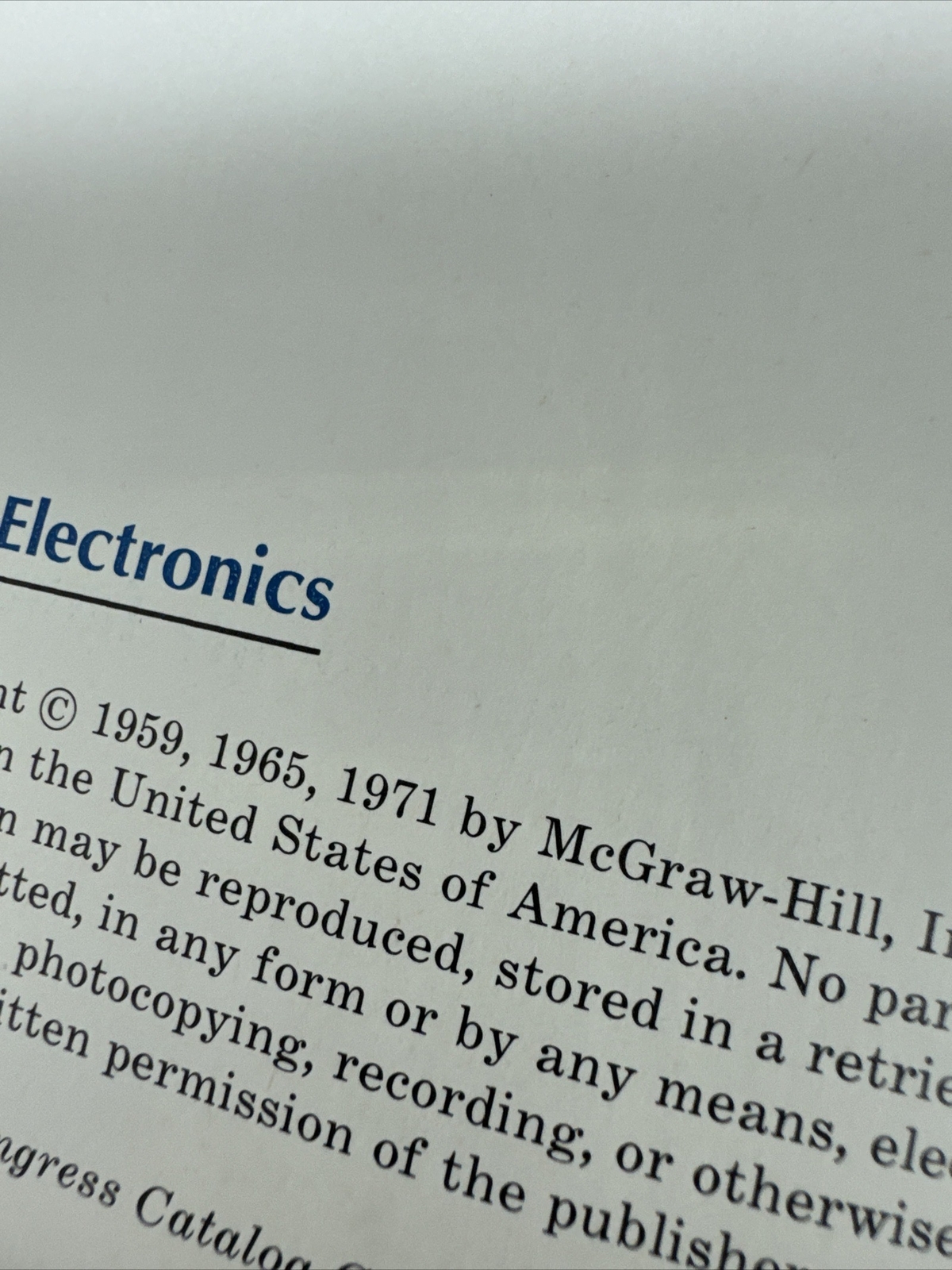Basic Electronics 1971 3 Rd Edition by Grob