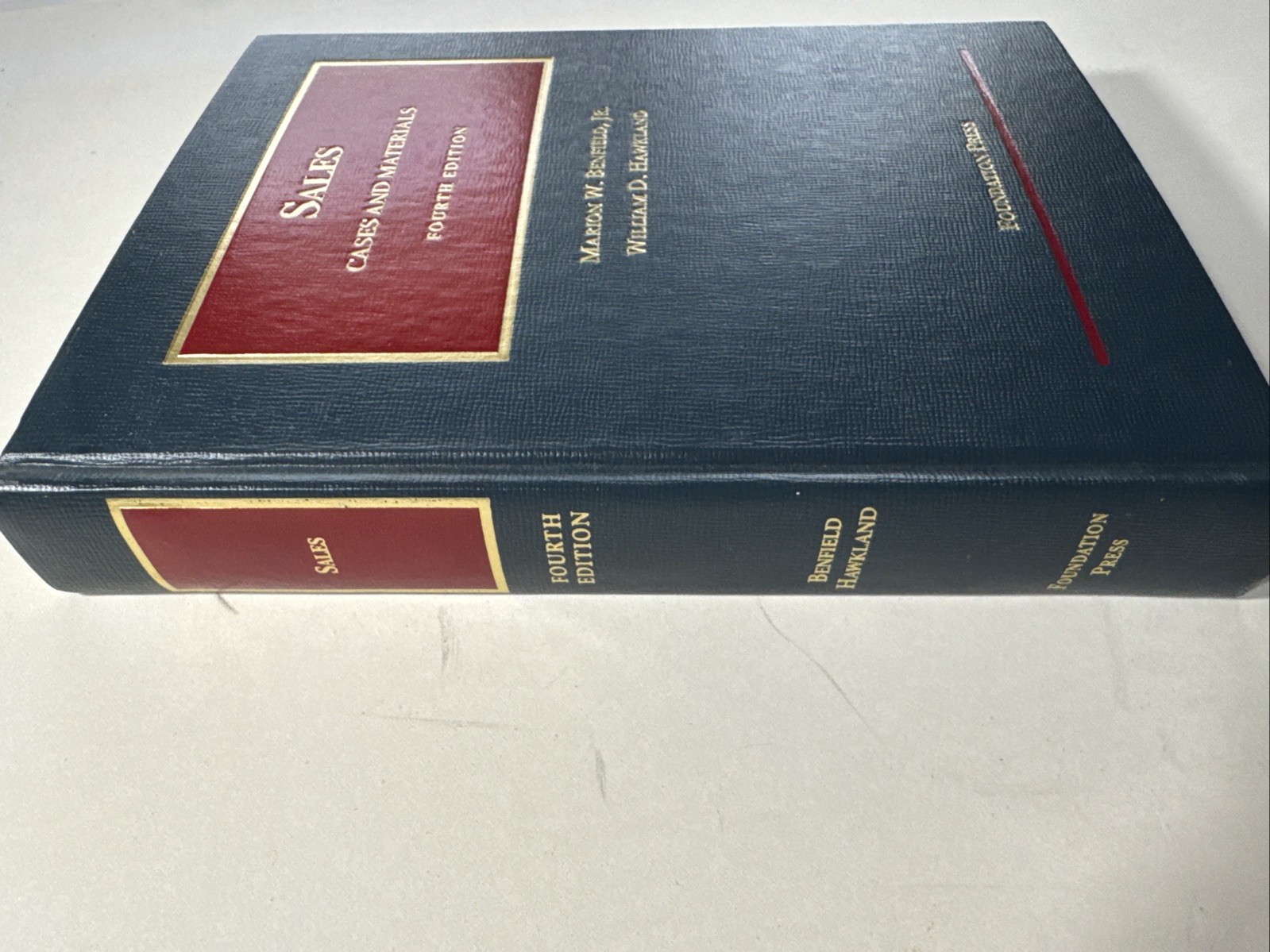 Law Book Sales Cases And Materials Foundation Press Fourth Edition Benfield