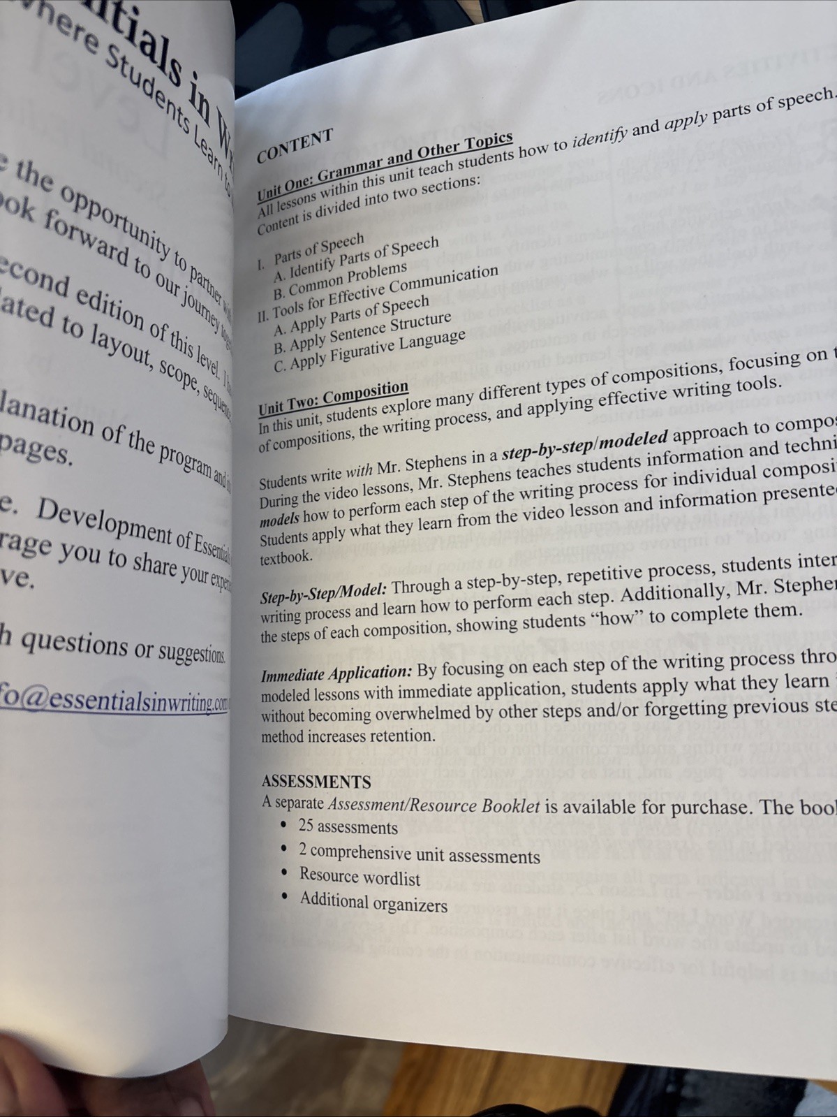 Essentials in Writing Level 4 2nd Ed Homeschool Matthew Stephens