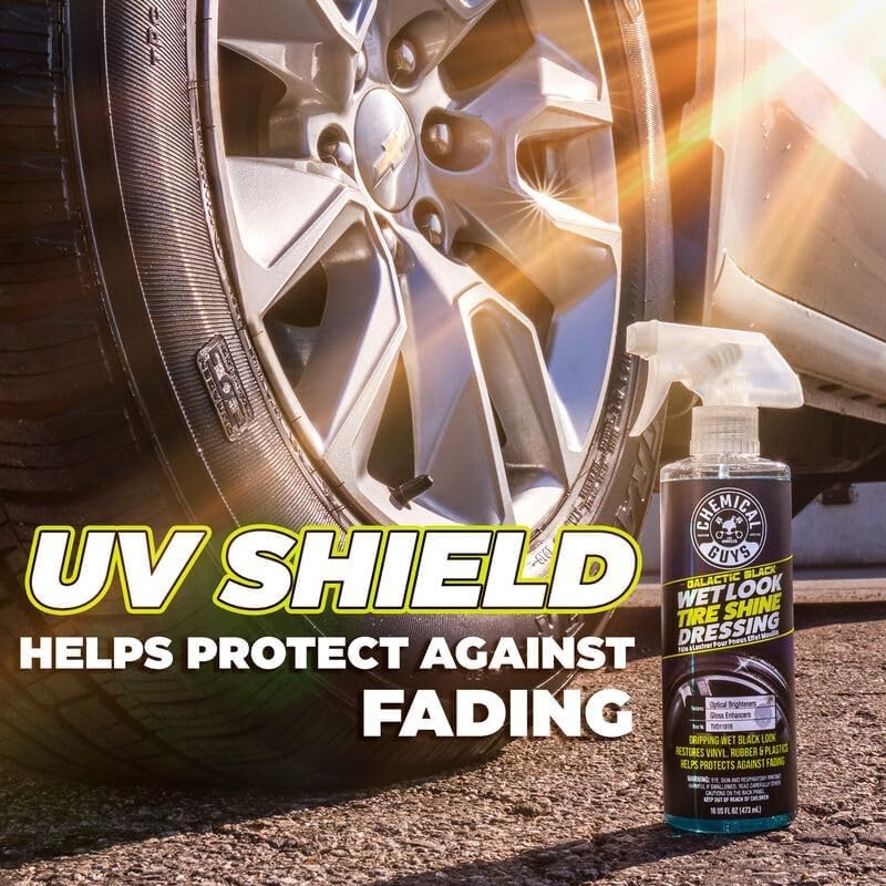 Galactic Black Wet Look Tire Shine Dressing, for a Whole New Level of Shine a…