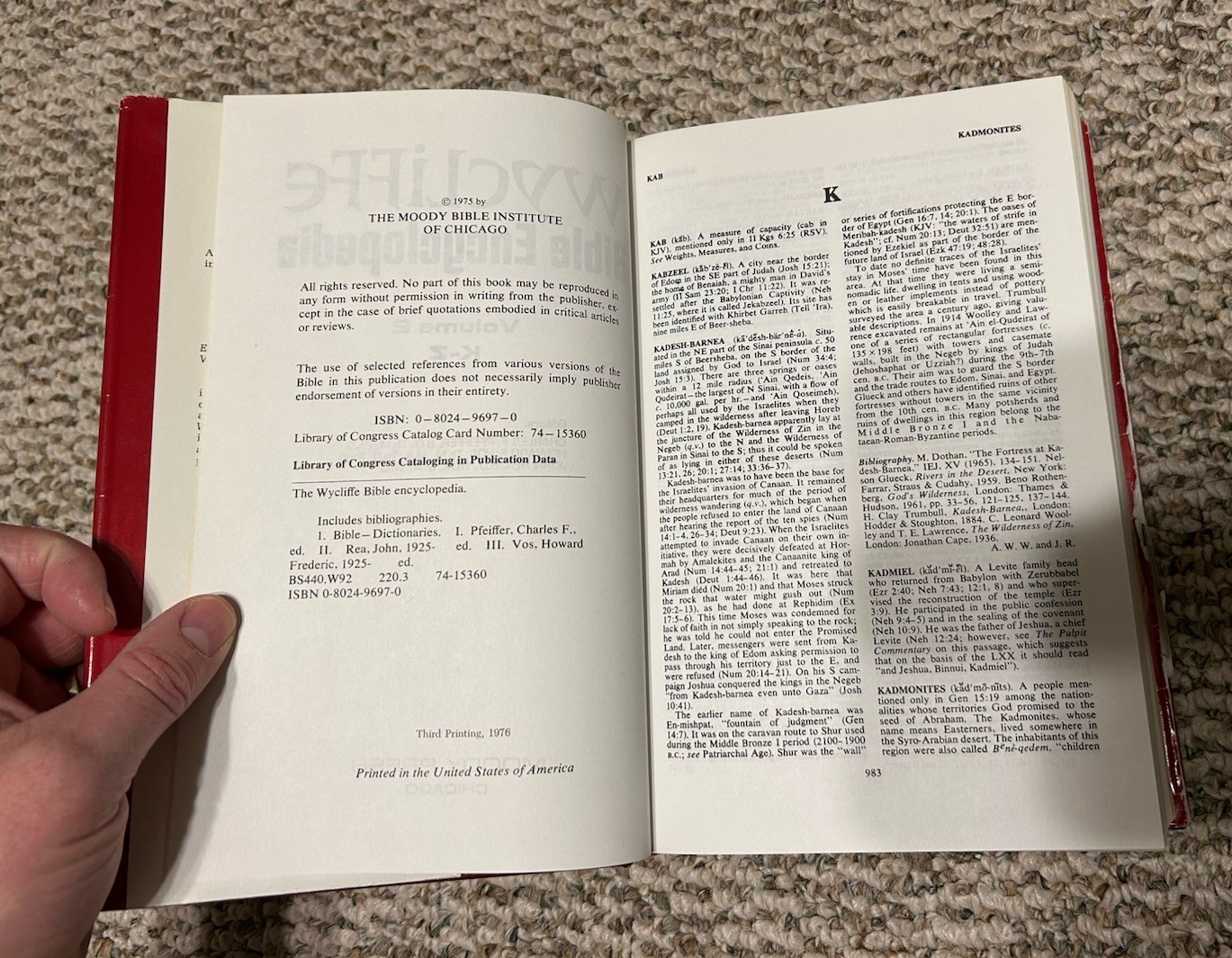 The Wycliffe Bible Encyclopedia Vol 1 & 2 – Hardcover 1976