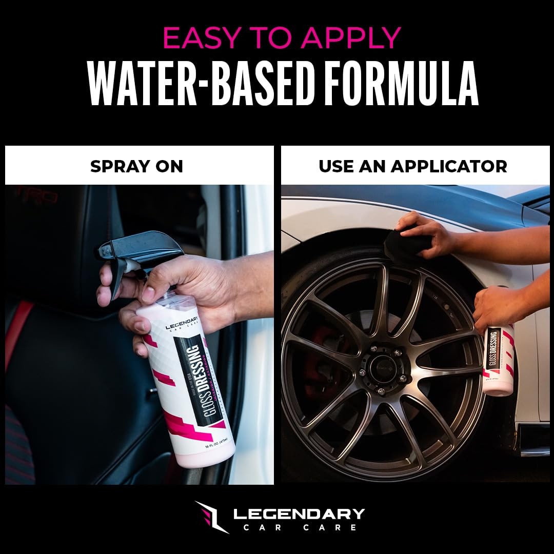 Tire Shine Spray & Plastic Restorer 64oz WaterBased Detailing Solution