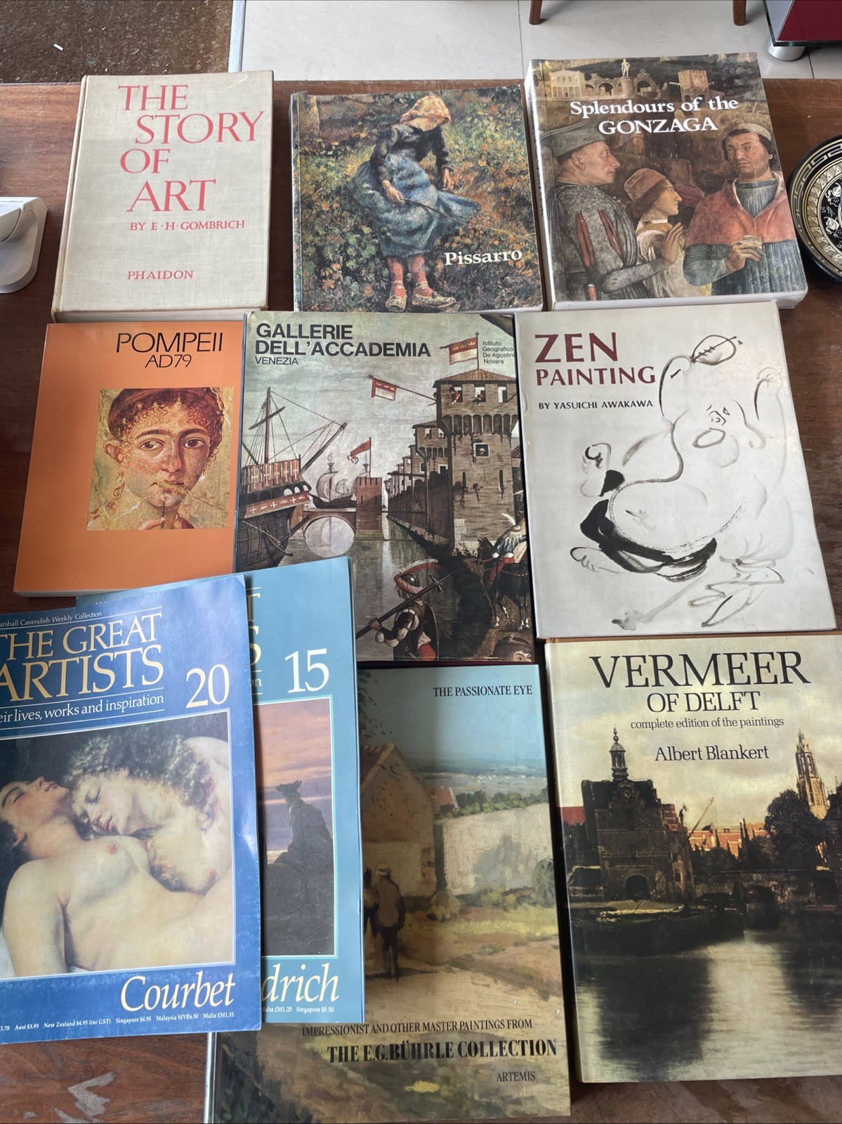 Job Lot Art Gallery Museum Books Catalogue Paintings /the Great Artists X10 #1