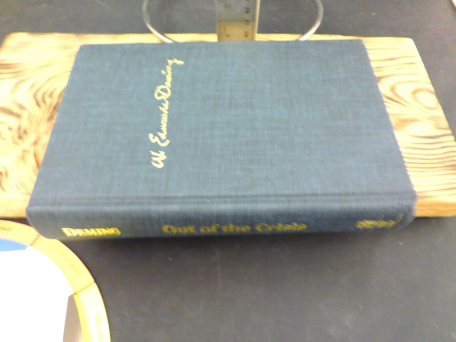 OUT OF THE CRISIS by W. Edwards Deming AUG 1992 Hard Cover no Dust Jacket MIT