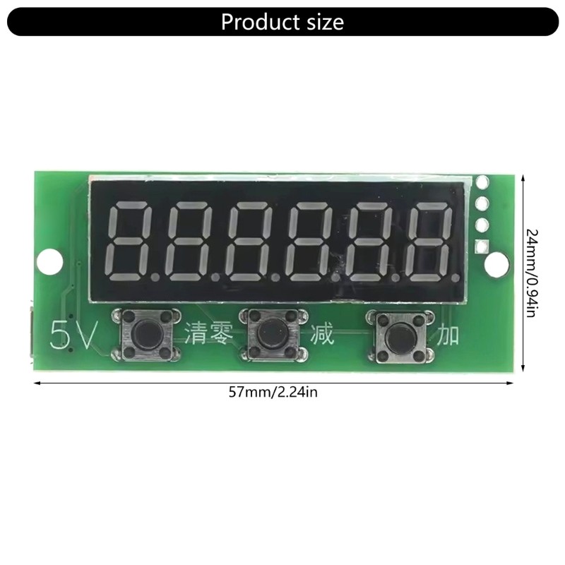 0-999999 Cumulative Addition And Subtraction Band Memory 5V Power Supply