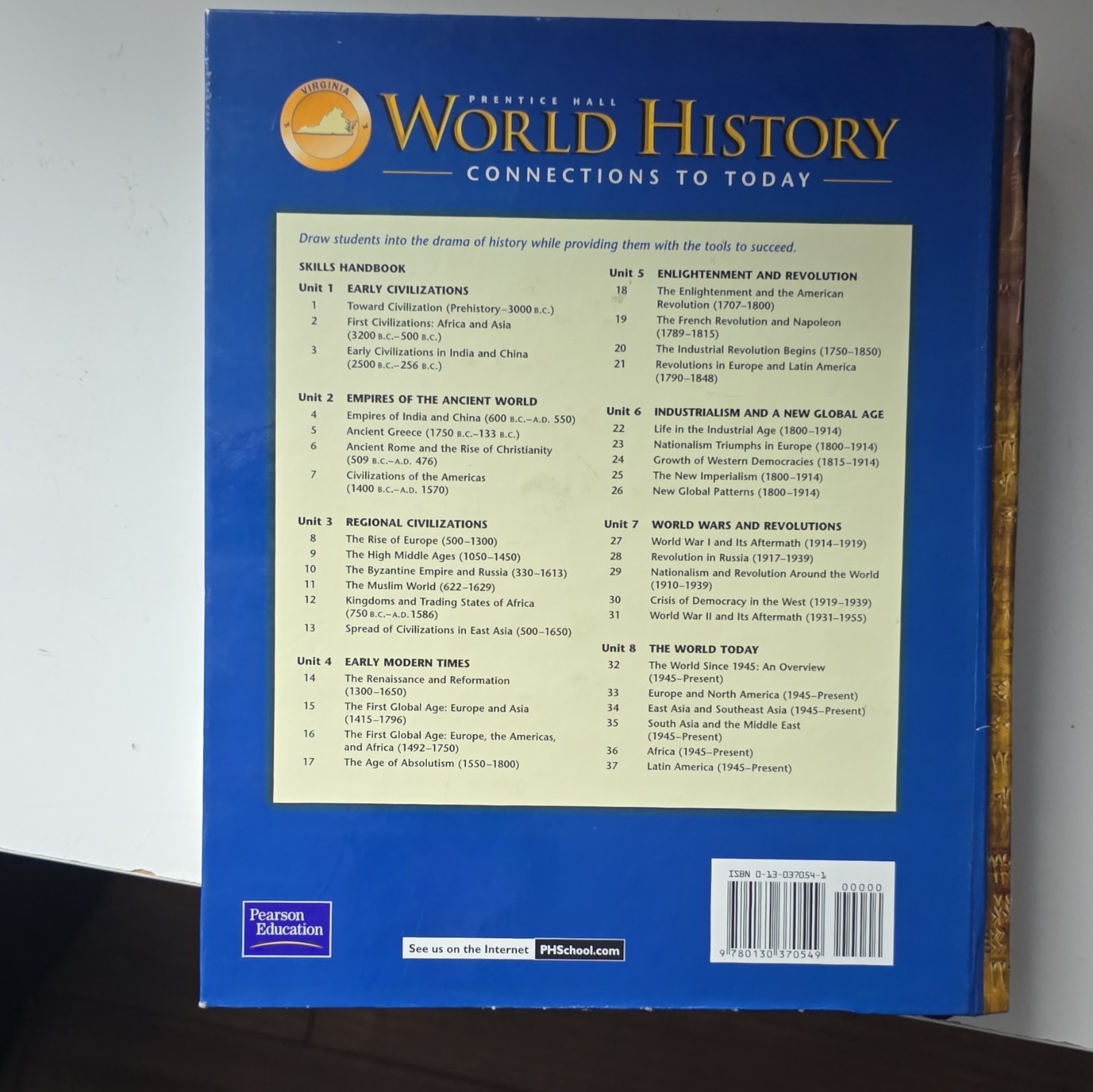 Prentice Hall World History: Connections to Today Teacher’s Ed HC Textbook 2003