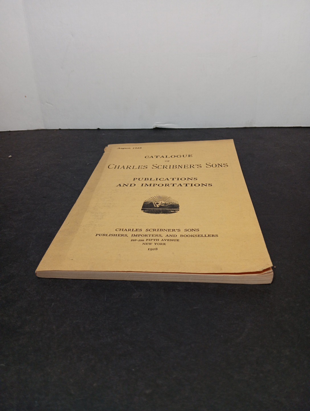 1928 Catalogue Of Charles Scribner’s Sons: Publications And Importations