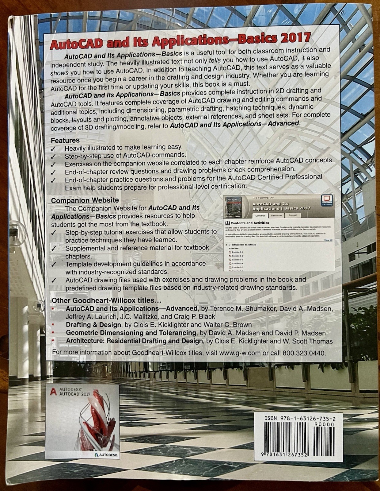 Goodheart-Willcox AutoCAD and Its Applications: Basics 2017 24th Ed Paperback
