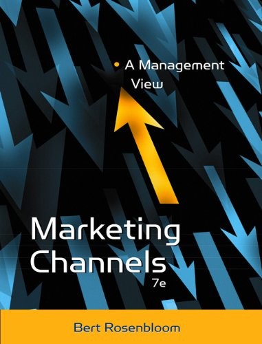 MARKETING CHANNELS: A MANAGEMENT VIEW By Bert Rosenbloom – Hardcover **Mint**