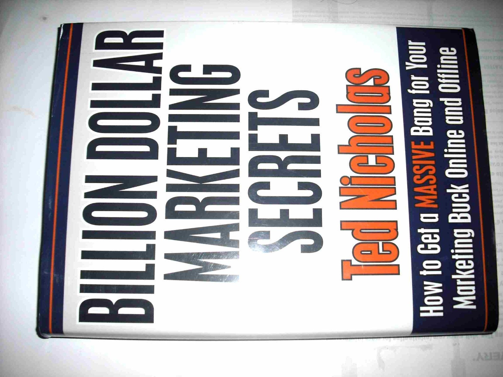 Billion Dollar Marketing Secrets by Ted Nicholas Hardcover