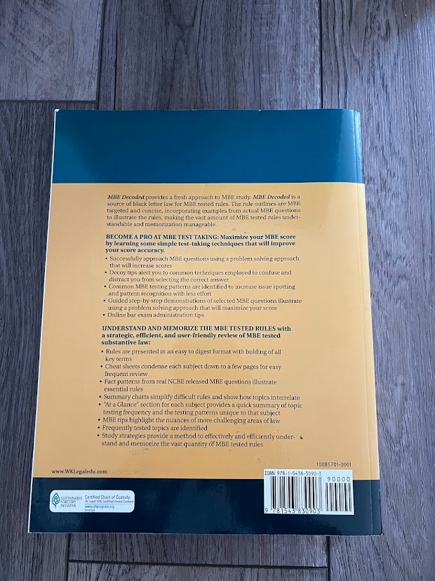 MBE Decoded Multistate Bar Exam Basick Schindler 2021 Bar Prep MBE Study Guide