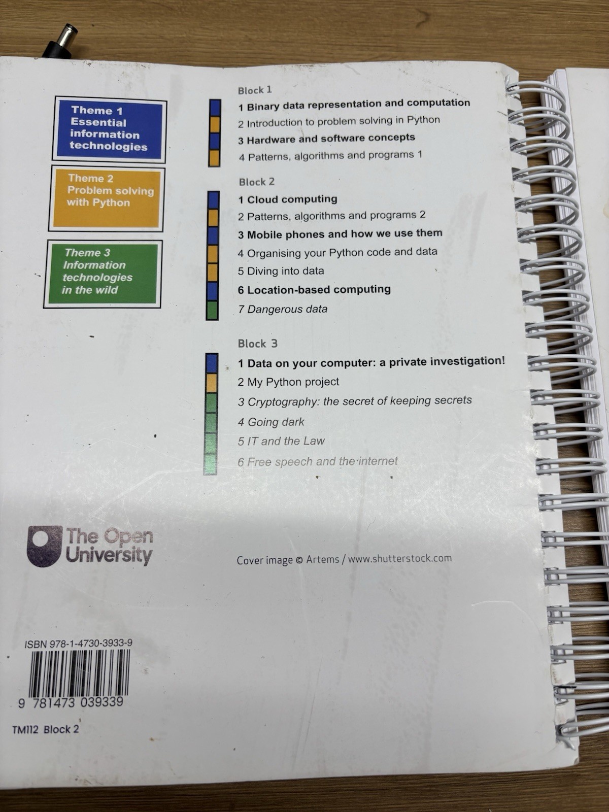 Open University TM112 Introduction to Computing Information Technology Block 1 2
