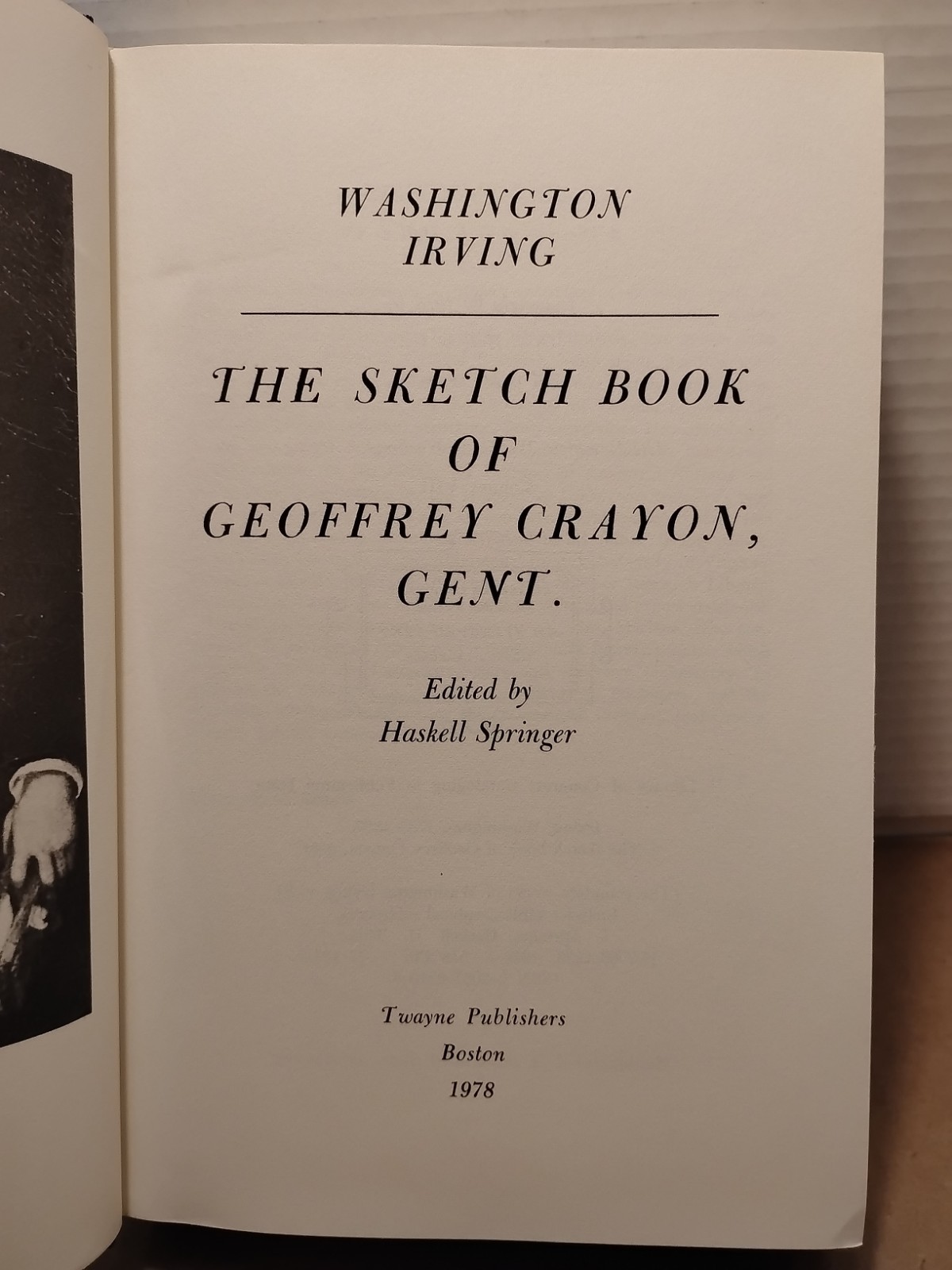 Complete Works of WASHINGTON IRVING : Sketch Book – 1978 – Vol. VIII Hardcover