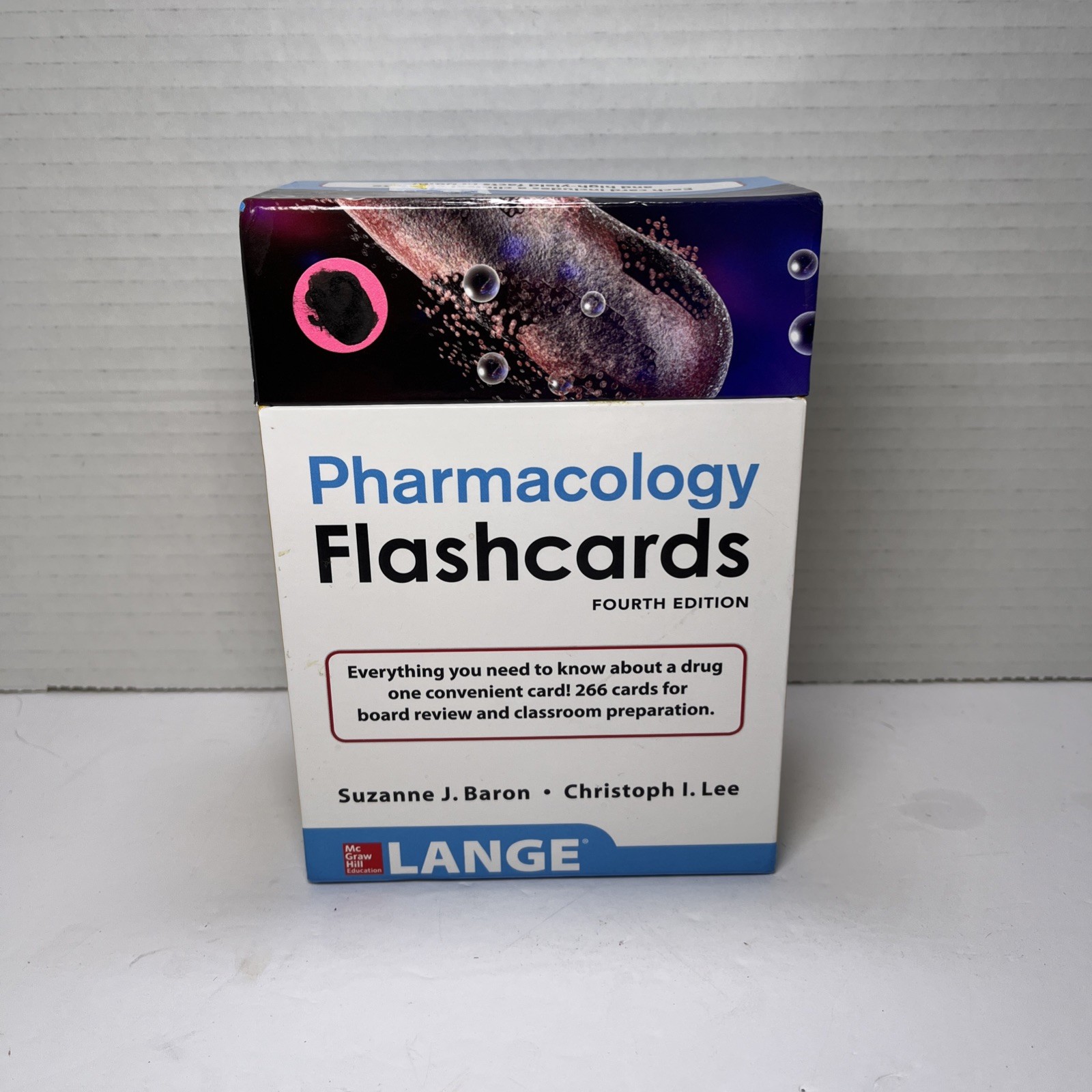 Lange Pharmacology Flash Cards Fourth Edition (A & L Lange Series) – VERY GOOD