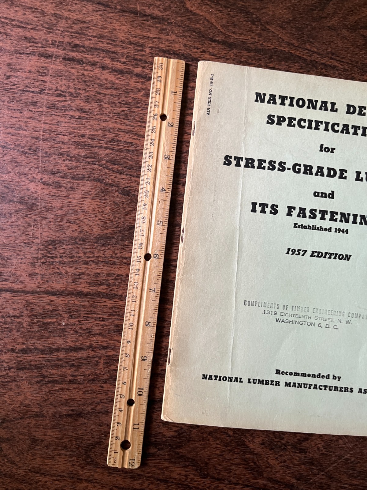 Vintage National Design Specification for Stress-Grade Lumber and.. 1957 Edition