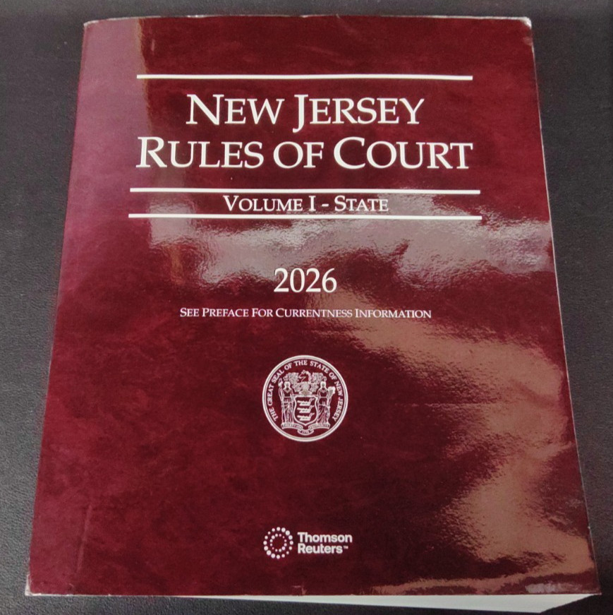 New Jersey Rules of Court Vol. 1 State 2026 Paperback