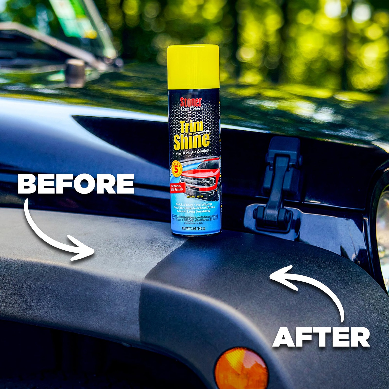Trim Shine Black Trim and Plastic Restorer 22 fl oz Pack of 6 92034-6PK