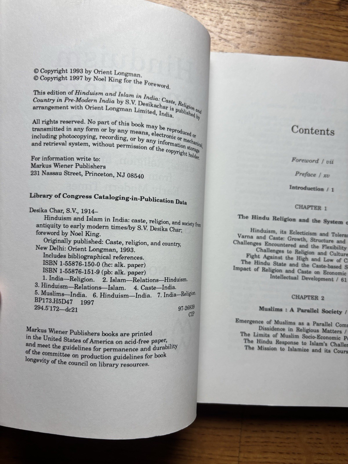 Hinduism and Islam in India : Caste, Religion and Society from Antiquity to…