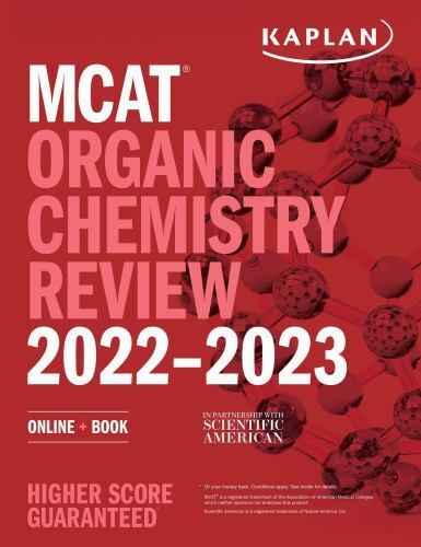 MCAT Organic Chemistry Review 2022-2023: Online + Book (Kaplan Test Prep), Kapla