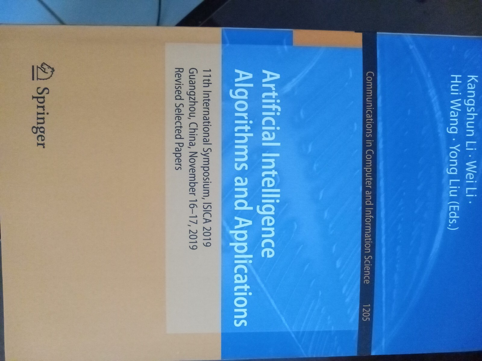 Communications in Computer and Information Science Ser.: Artificial Intelligence