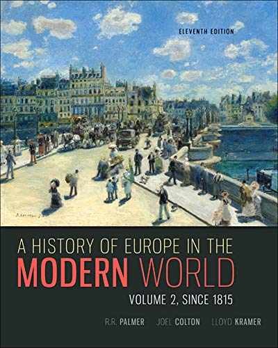 A History of Europe in the Modern – Paperback, by Palmer R. R.; – Very Good