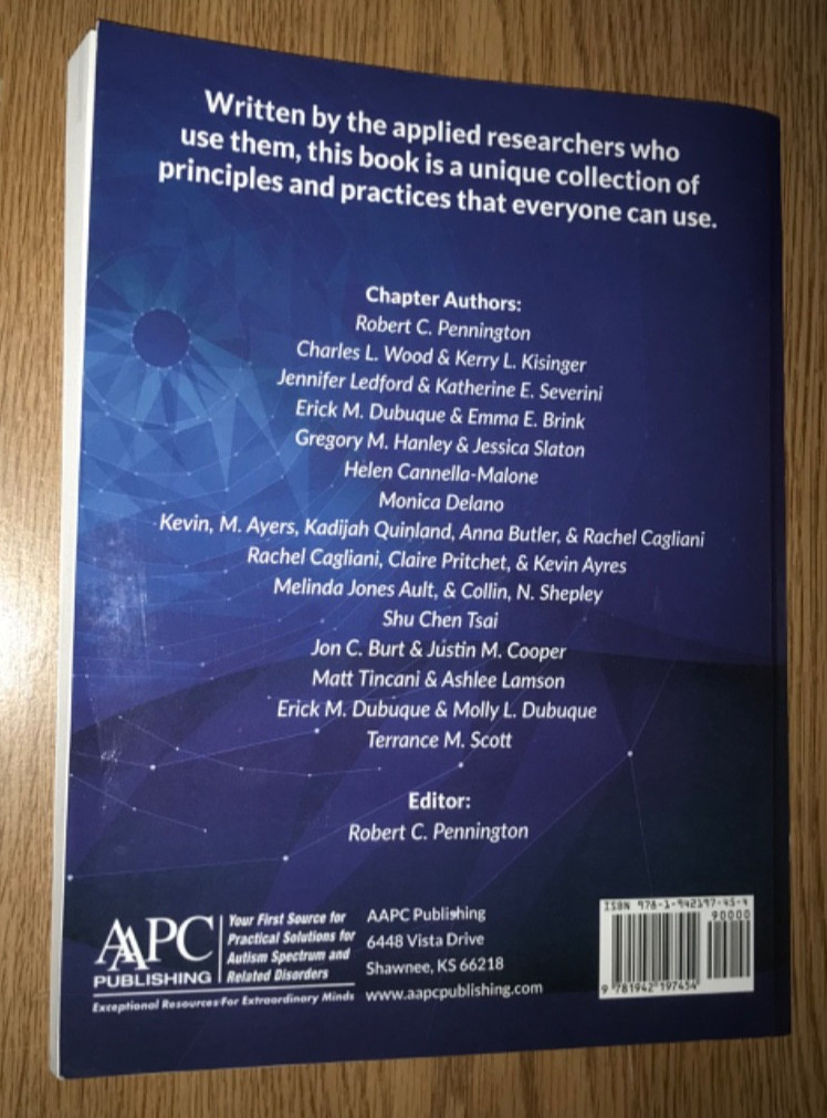 APPLIED BEHAVIOR ANALYSIS FOR EVERYONE BOOK AAPC TEXTBOOK AUTISM SPECTRUM ETC