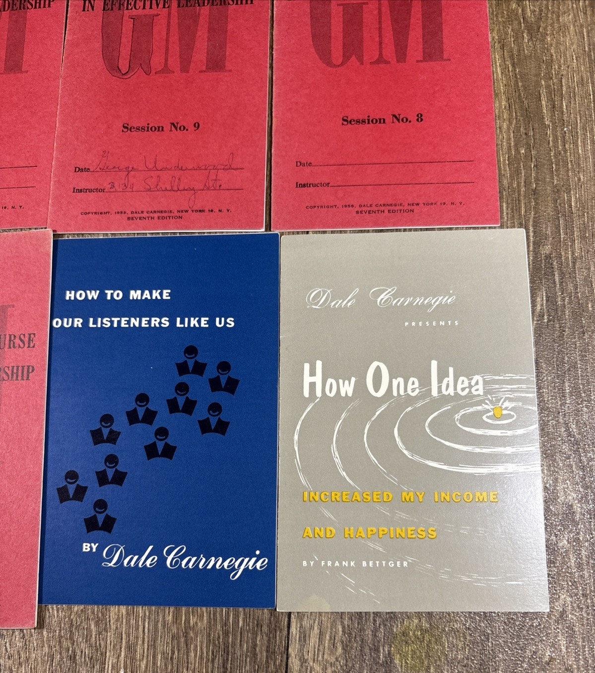 Vtg Dale Carnegie Course Effective Leadership Participant Manuals Booklets
