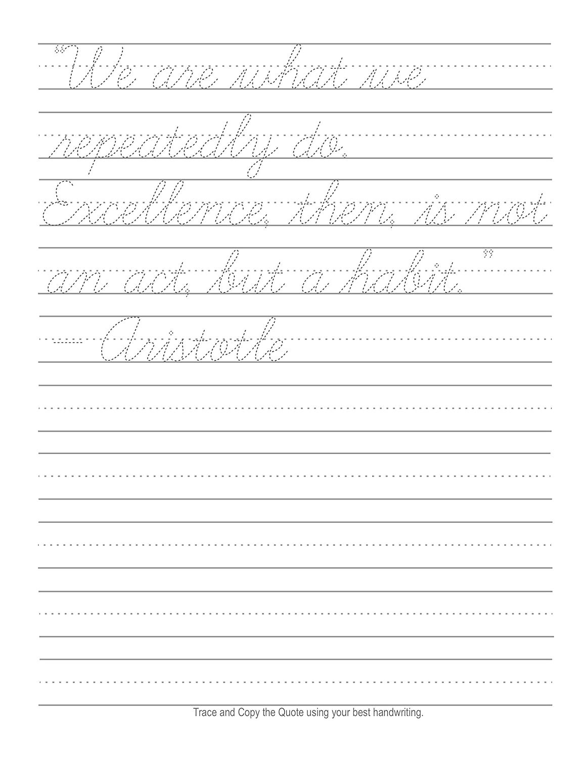 Cursive Handwriting Workbook for Teens: a Cursive Writing Practice Workbook