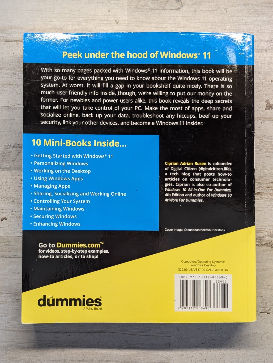 Windows 11 ALL-IN-ONE for Dummies Ciprian Adrian Rusen 2022 10 Books in One