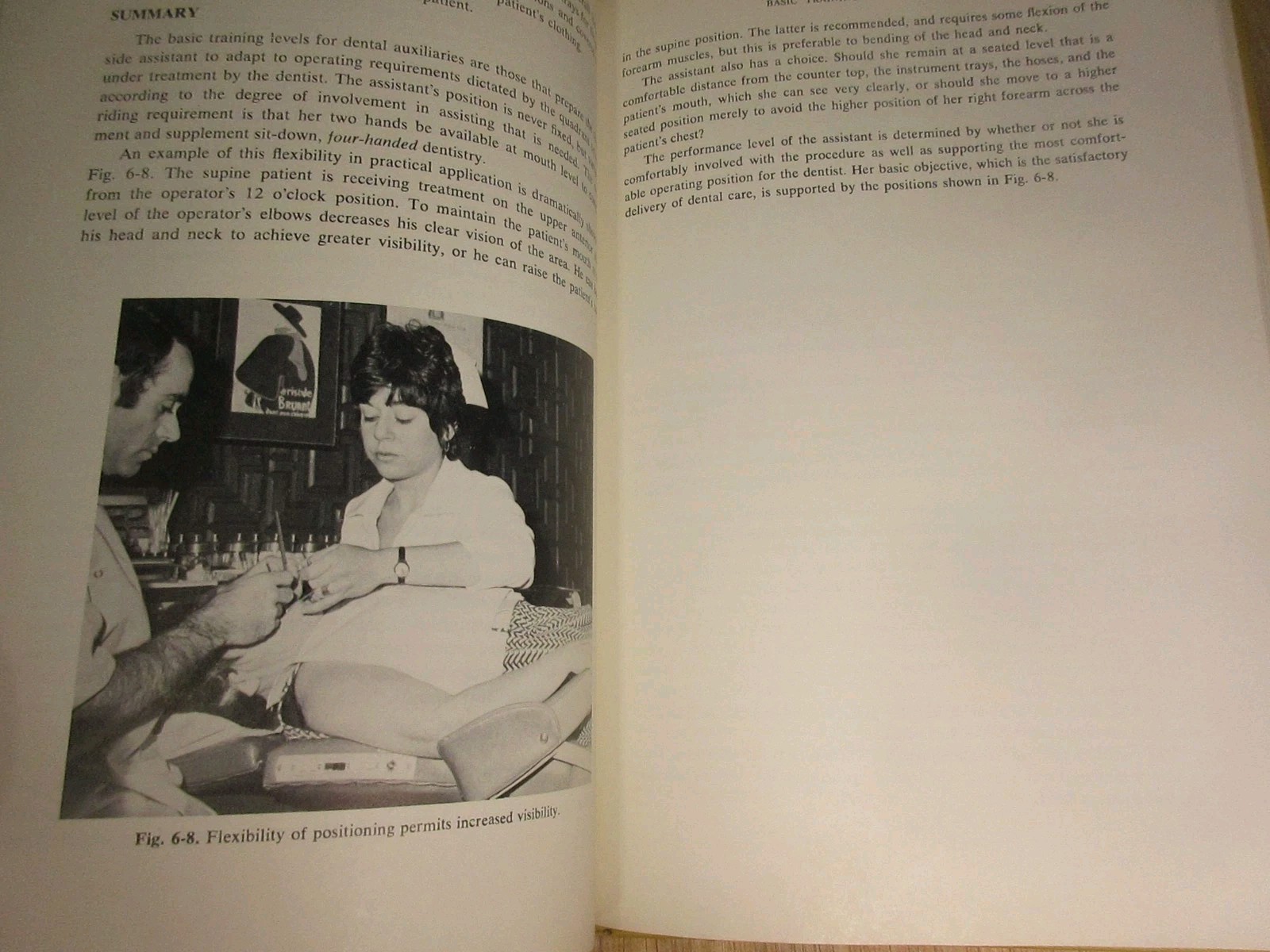 Four-Handed Dentistry for Dentists and Assistants 1975 Hardcover Edward Wolfson