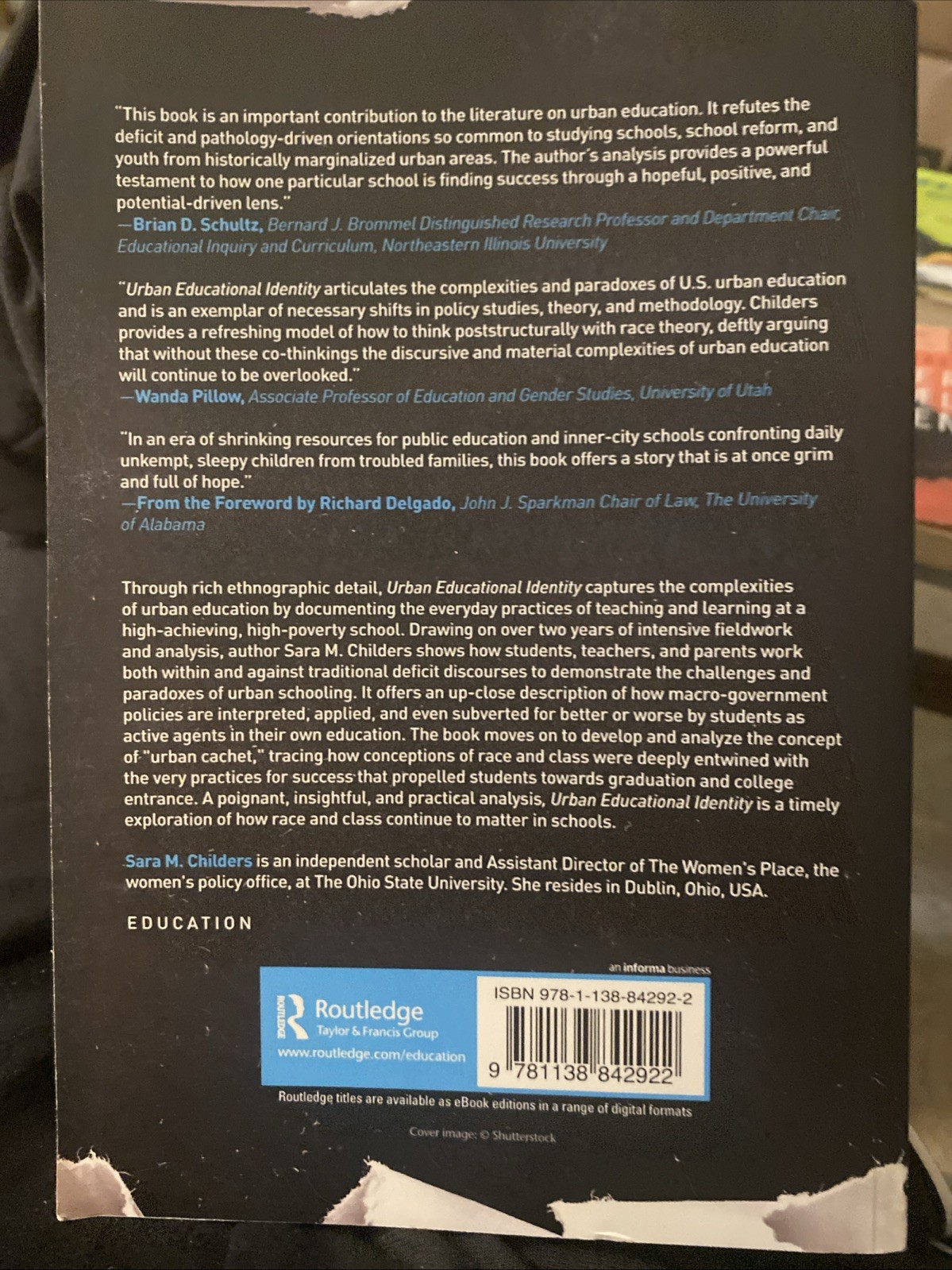Urban Educational Identity : Seeing Students on Their Own Terms by Sara M….