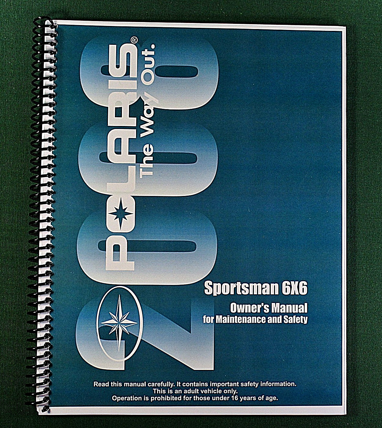 2008 Polaris Sportsman 6X6 ATV Owner’s Manual: 145 Pages & Protective Covers!