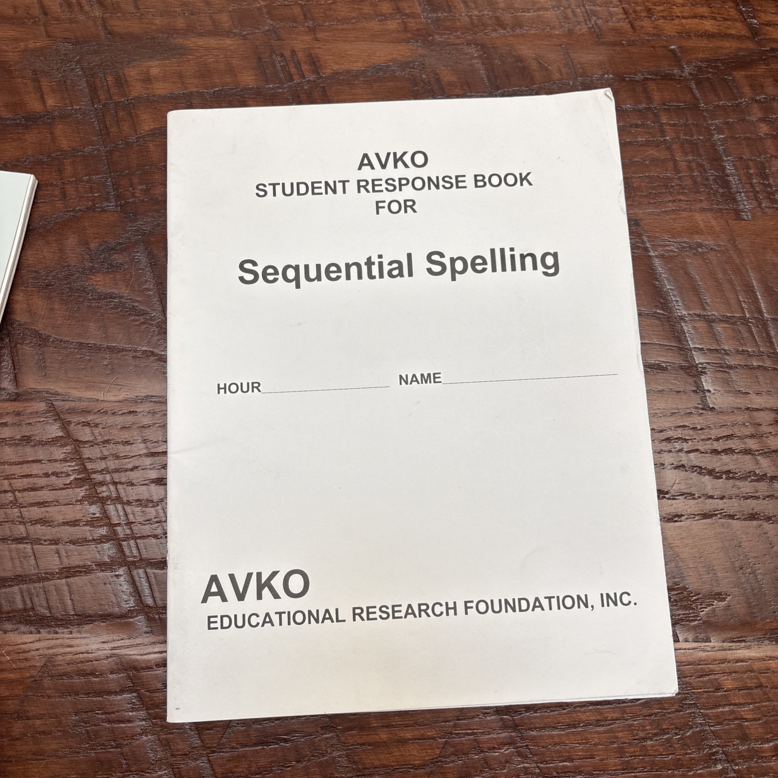 Sequential Spelling 7 for Home Study Learning by Don McCabe w student book