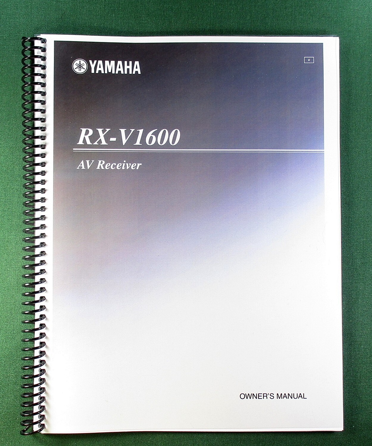 Yamaha RX-V1600 Instruction Manual: 132 Pages & Protective Covers!