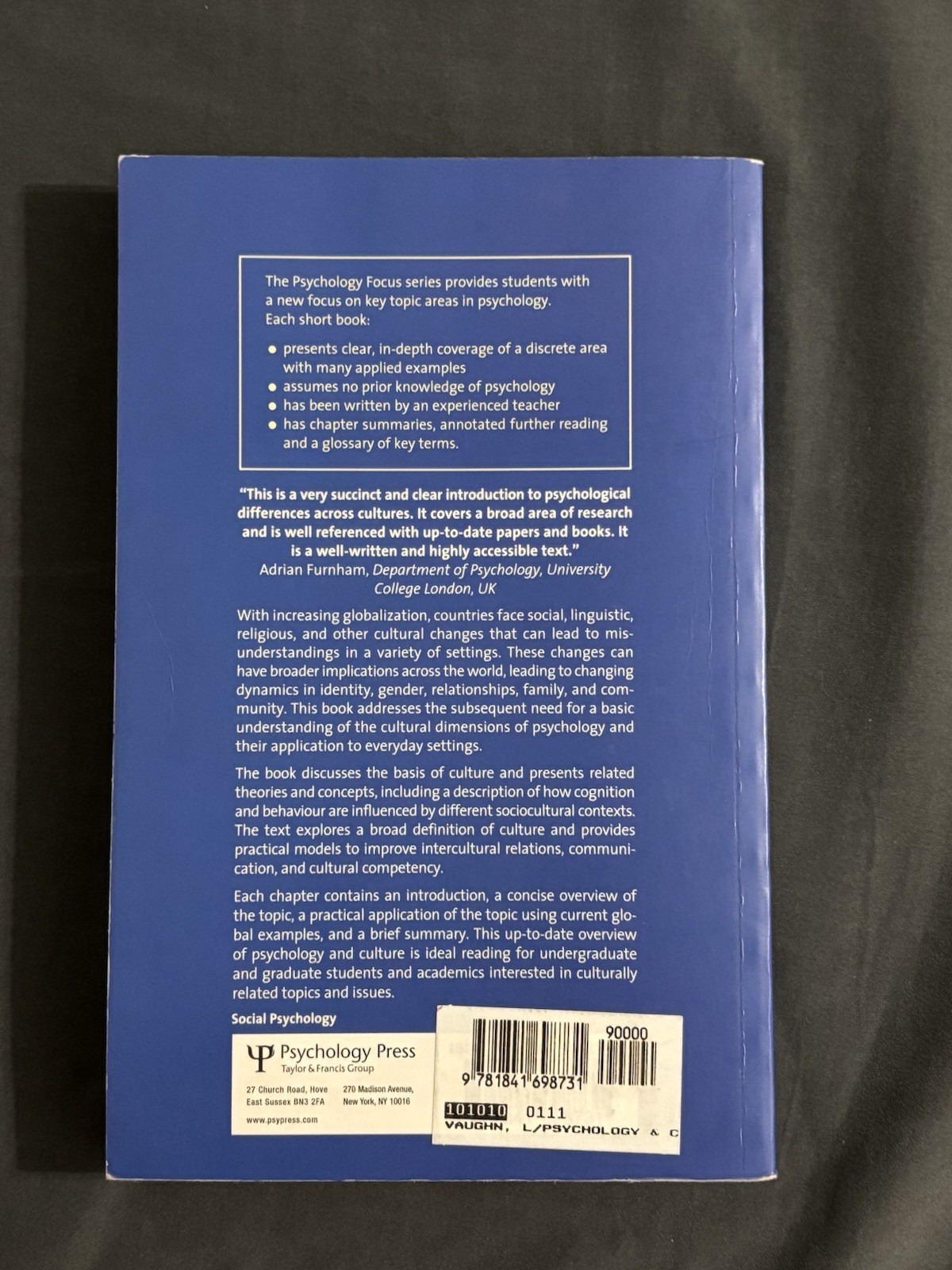 Psychology and Culture Thinking, Feeling and Behaving in a Global Context