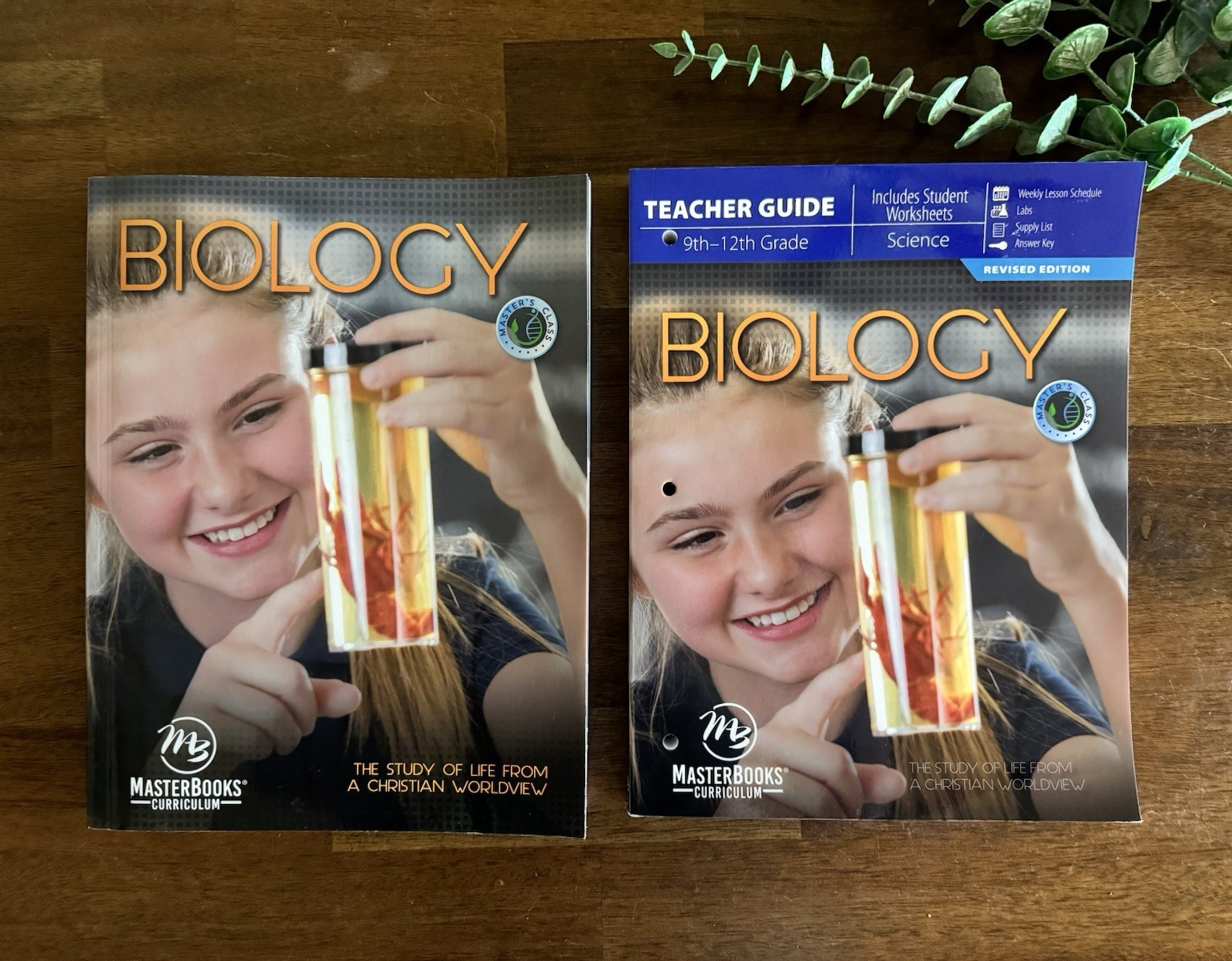 Master Books Biology Textbook AND Teacher Guide