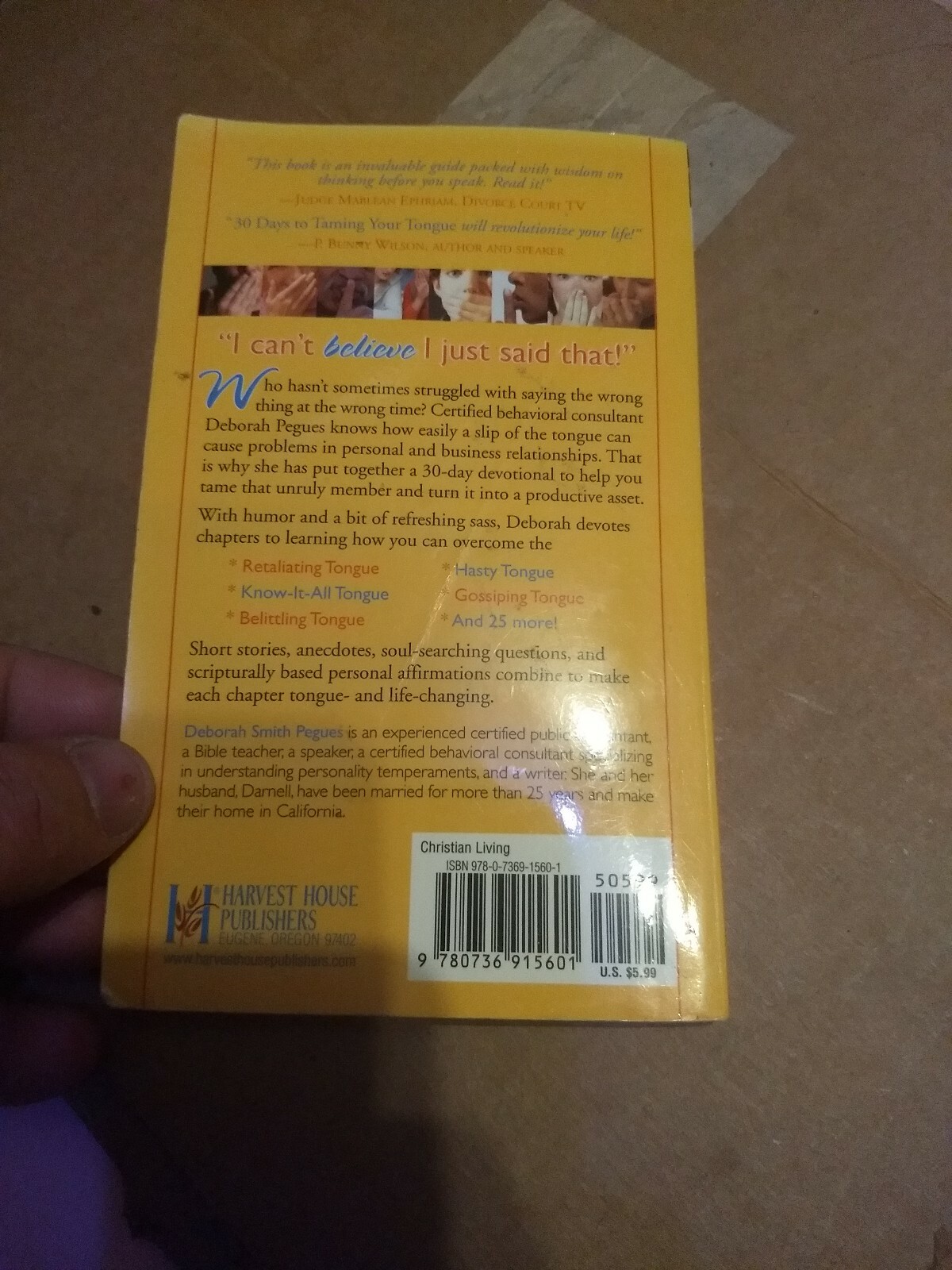 30 Days to Taming Your Tongue by Deborah Smith Pegues