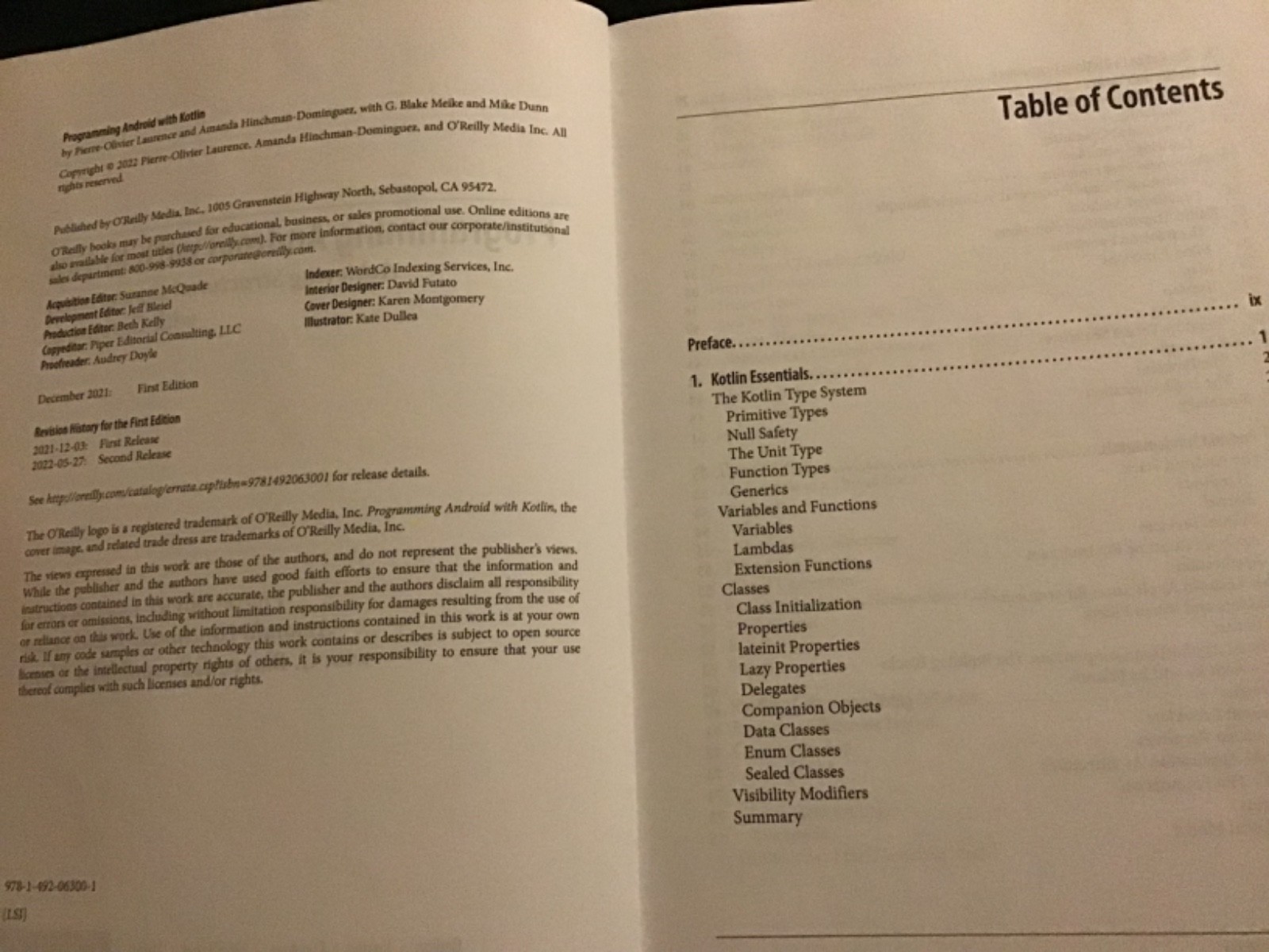 Programming Android withKotlin -VERY GOOD-Paperback-2021-First Edition-336 pages