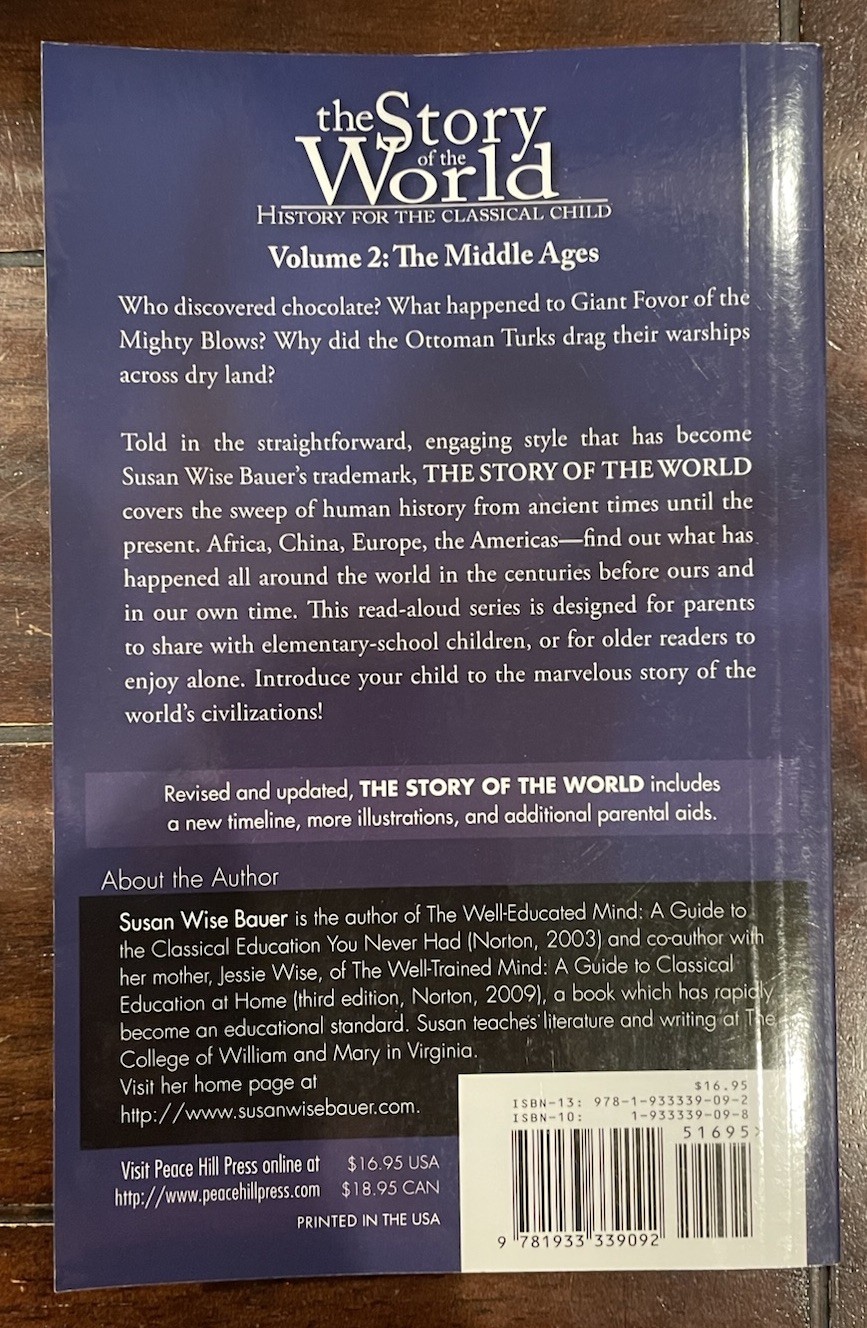 Story of the World: Middle Ages Vol 2 – REVISED EDITION – by Susan Wise Bauer