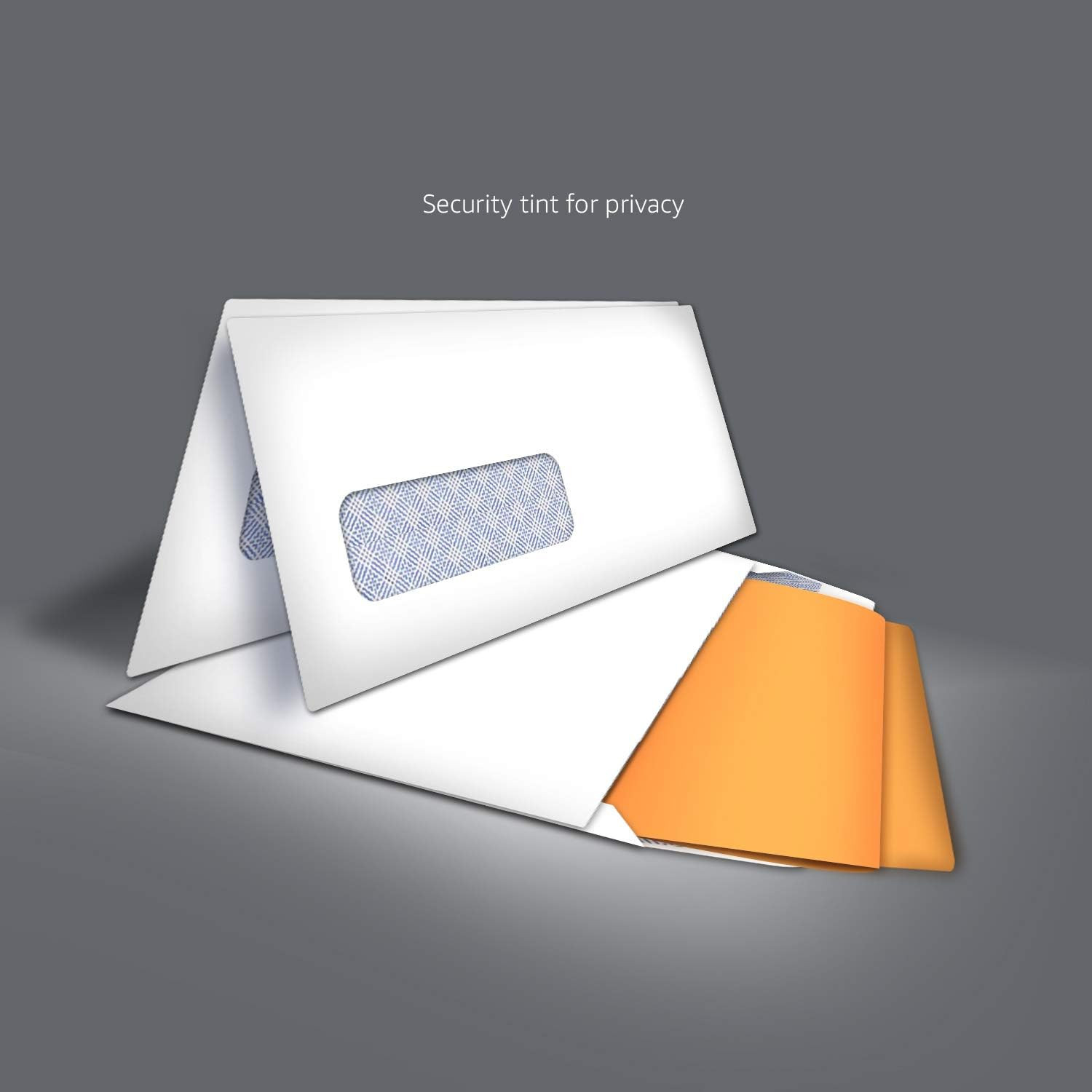 #10 Security-Tinted Self-Seal Business Envelopes with Left Window, Peel & Seal C