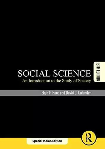 New: Social Science by Elgin Hunt 16th INTL ED “Free Ship from USA”