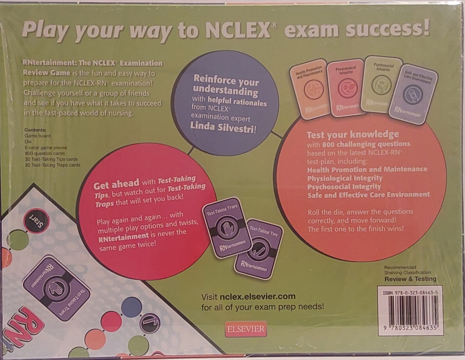 RNtertainment: the NCLEX® Examination Review Game by Linda Anne Silvestri (2011,